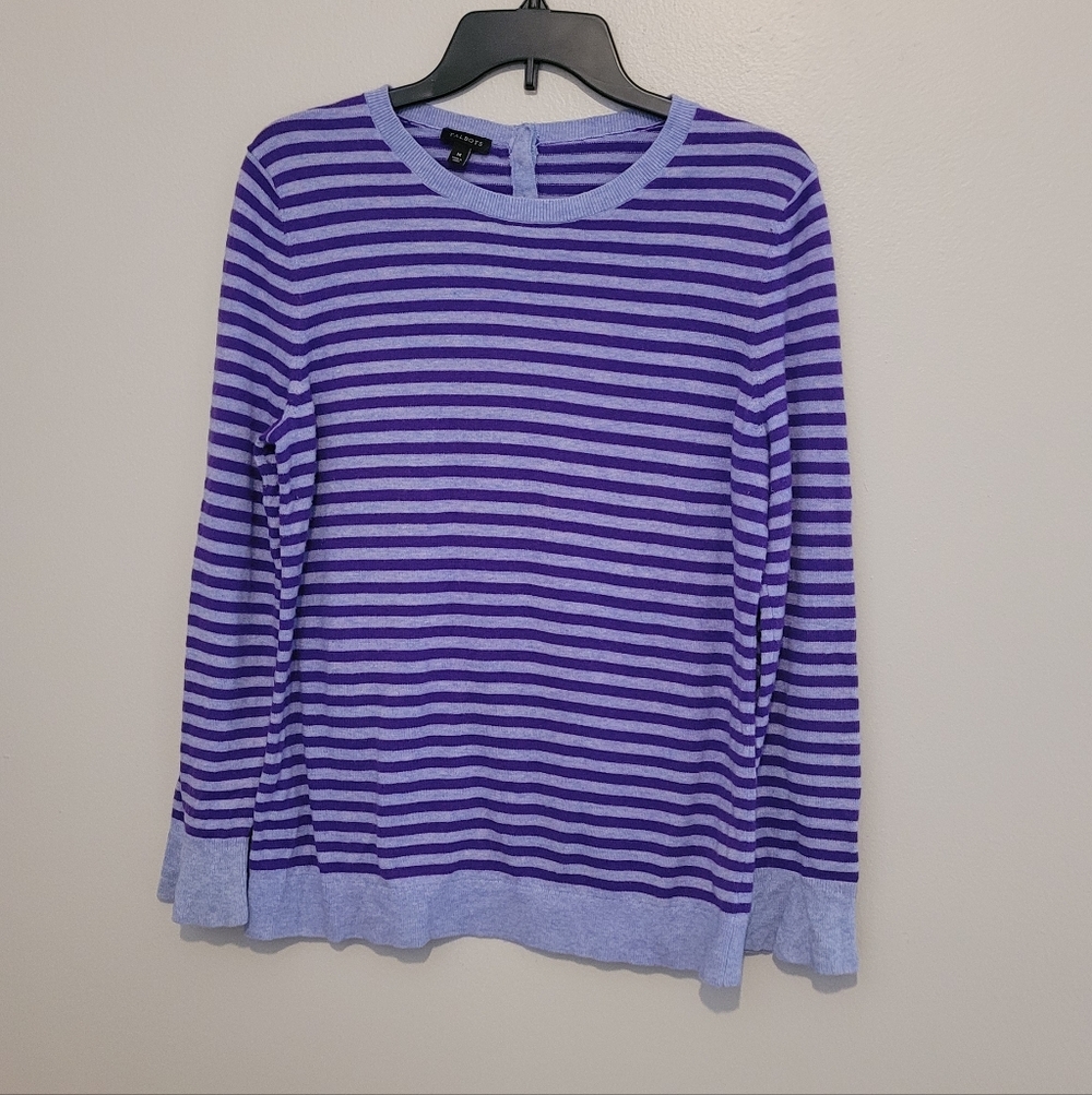 Talbots Lambswool Striped Sweater